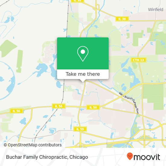 Buchar Family Chiropractic map