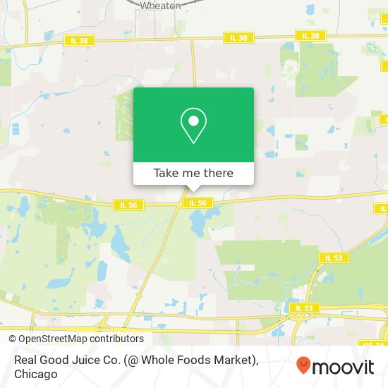 Mapa de Real Good Juice Co. (@ Whole Foods Market)