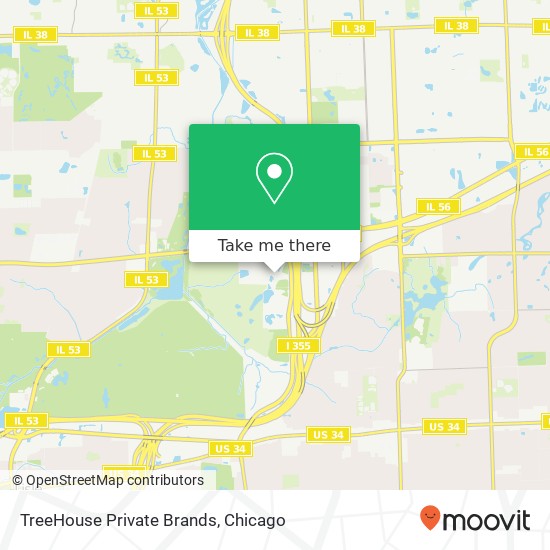 Mapa de TreeHouse Private Brands