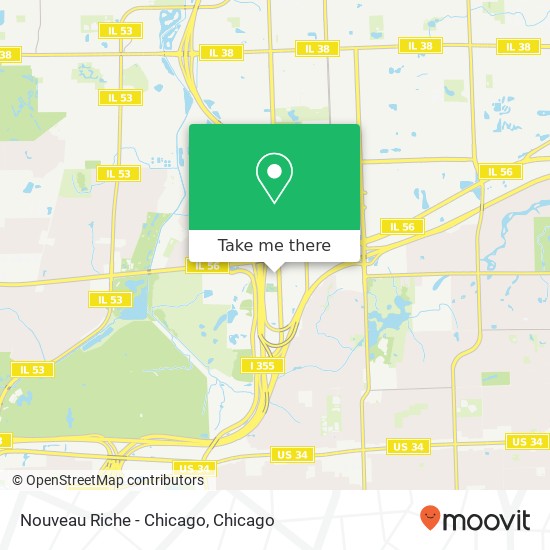 Mapa de Nouveau Riche - Chicago