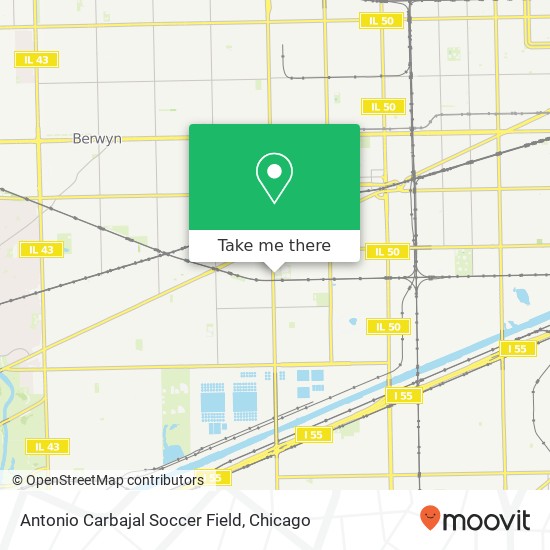 Antonio Carbajal Soccer Field map