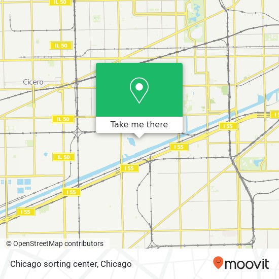 Chicago sorting center map