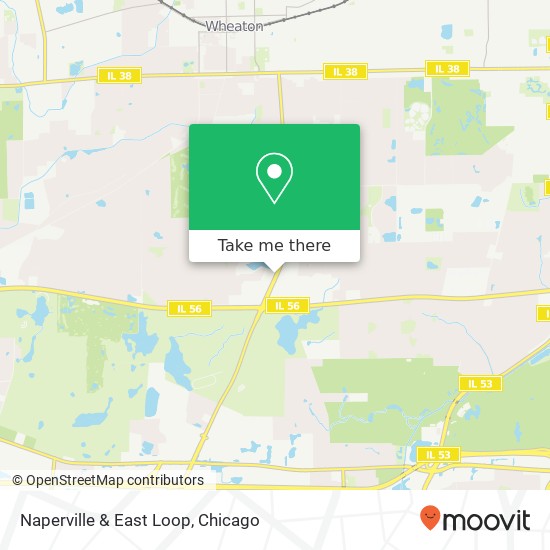 Naperville & East Loop map