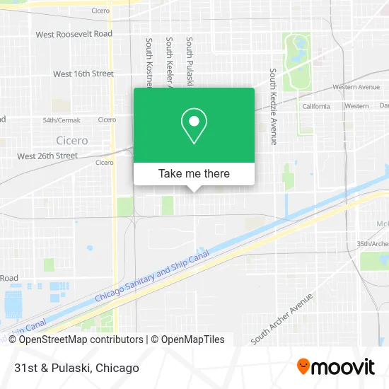 31st & Pulaski map