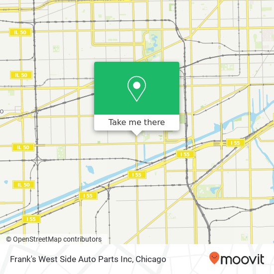 Mapa de Frank's West Side Auto Parts Inc