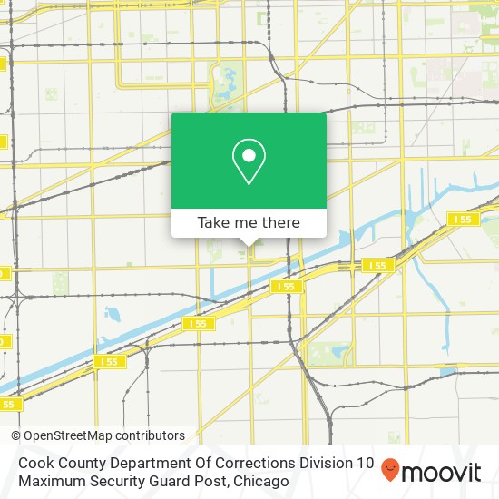 Cook County Department Of Corrections Division 10 Maximum Security Guard Post map