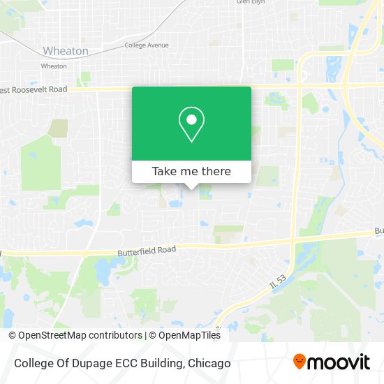 College Of Dupage ECC Building map