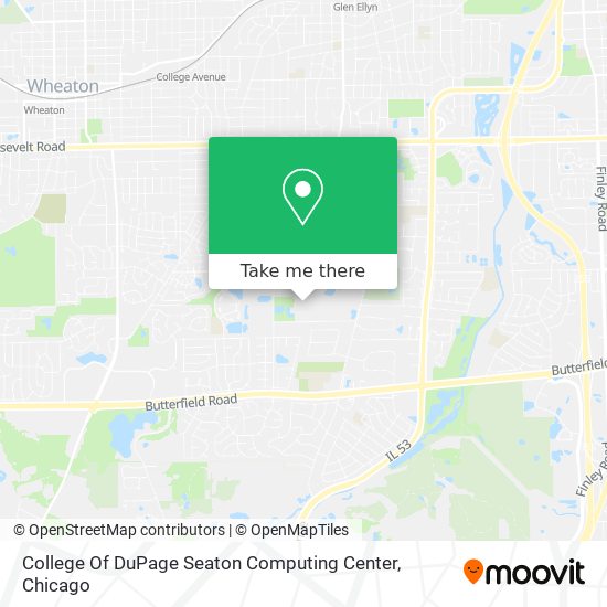 Mapa de College Of DuPage Seaton Computing Center