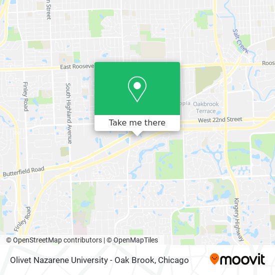 Mapa de Olivet Nazarene University - Oak Brook
