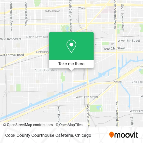 Cook County Courthouse Cafeteria map