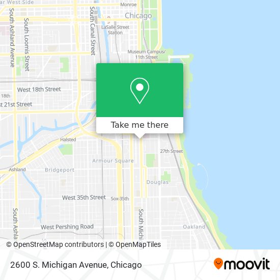 Mapa de 2600 S. Michigan Avenue