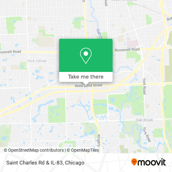 Saint Charles Rd & IL-83 map