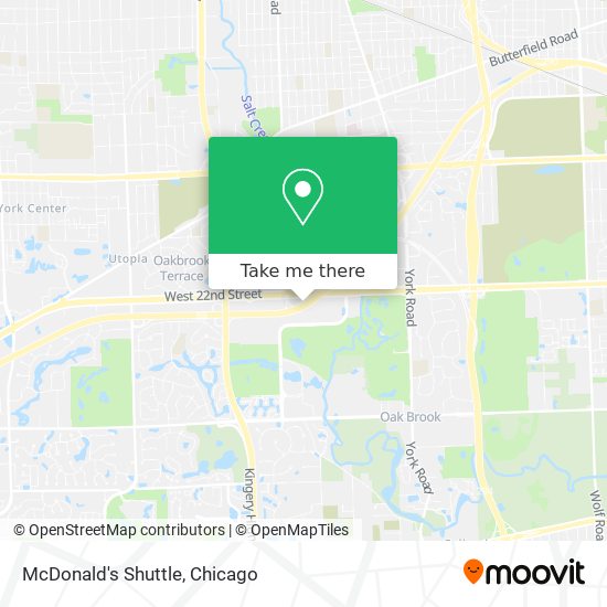 McDonald's Shuttle map