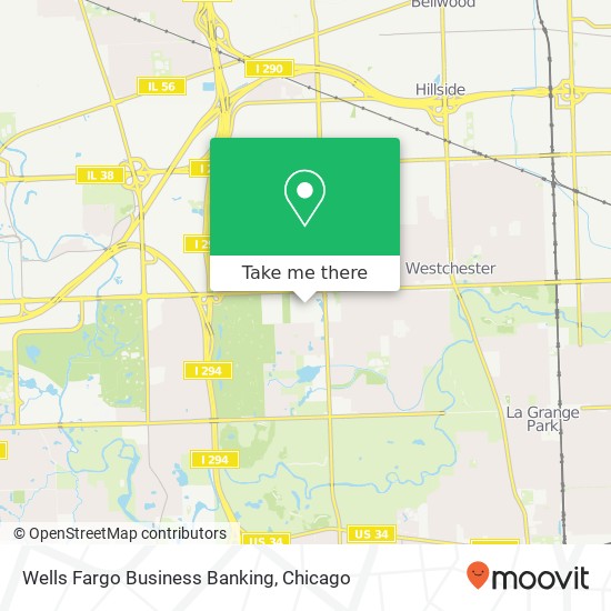 Mapa de Wells Fargo Business Banking