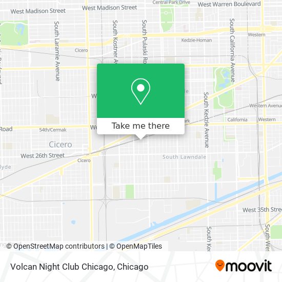 Mapa de Volcan Night Club Chicago