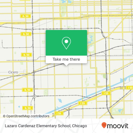 Lazaro Cardenaz Elementary School map