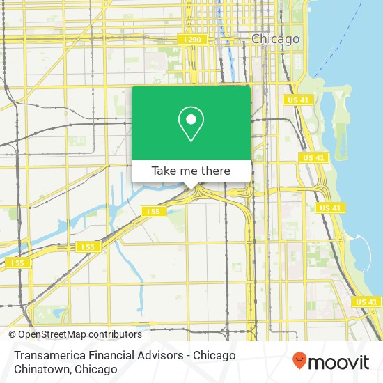 Mapa de Transamerica Financial Advisors - Chicago Chinatown