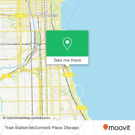 Train Station McCormick Place map