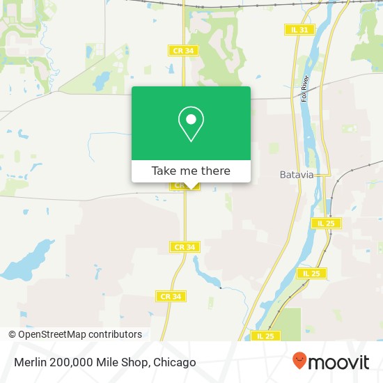 Merlin 200,000 Mile Shop map