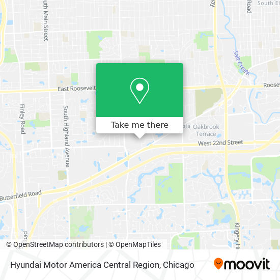 Hyundai Motor America Central Region map