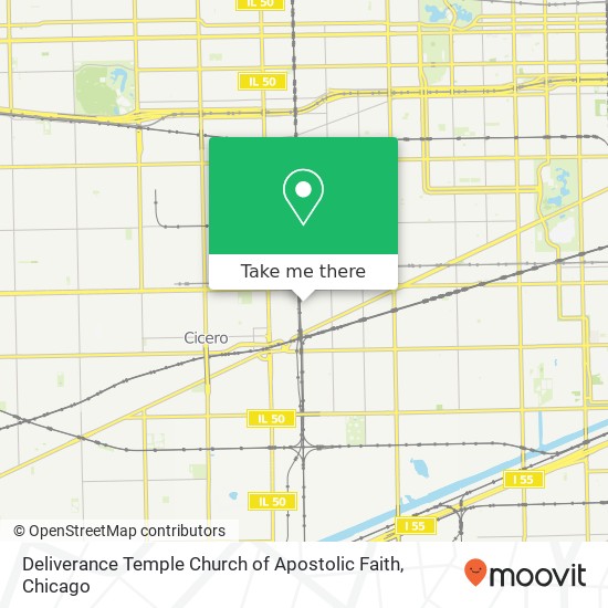 Mapa de Deliverance Temple Church of Apostolic Faith