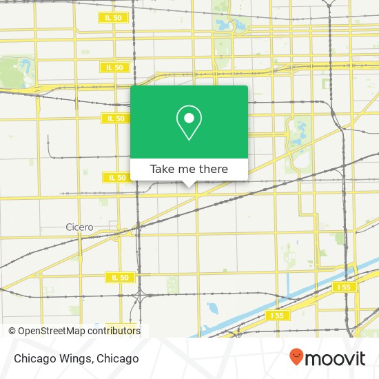 Chicago Wings map