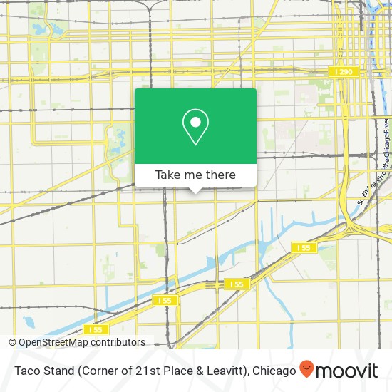 Mapa de Taco Stand (Corner of 21st Place & Leavitt)