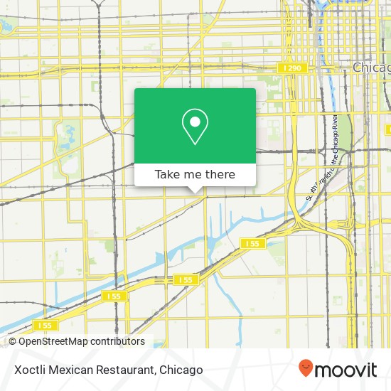 Mapa de Xoctli Mexican Restaurant