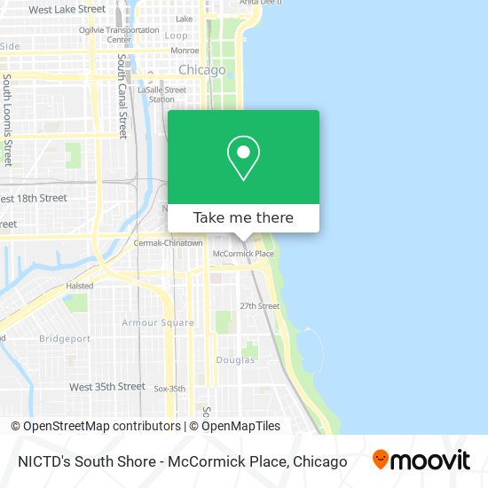 NICTD's South Shore - McCormick Place map