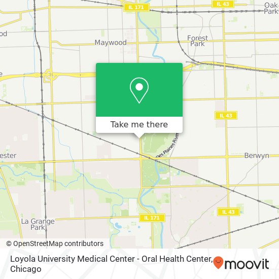 Mapa de Loyola University Medical Center - Oral Health Center