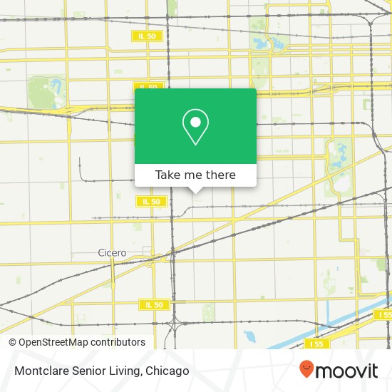 Mapa de Montclare Senior Living