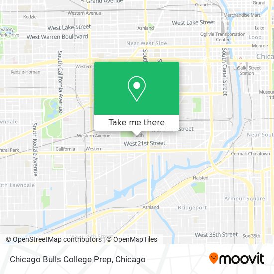 Chicago Bulls College Prep map