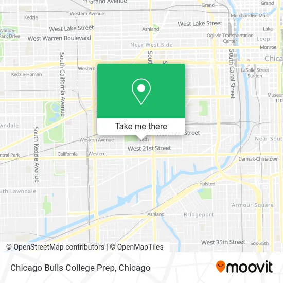 Chicago Bulls College Prep map