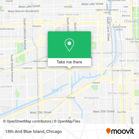 18th And Blue Island map