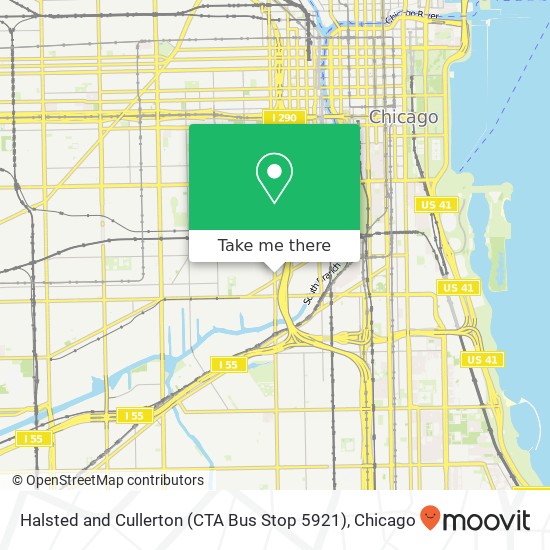 Mapa de Halsted and Cullerton (CTA Bus Stop 5921)