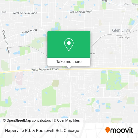 Naperville Rd. & Roosevelt Rd. map