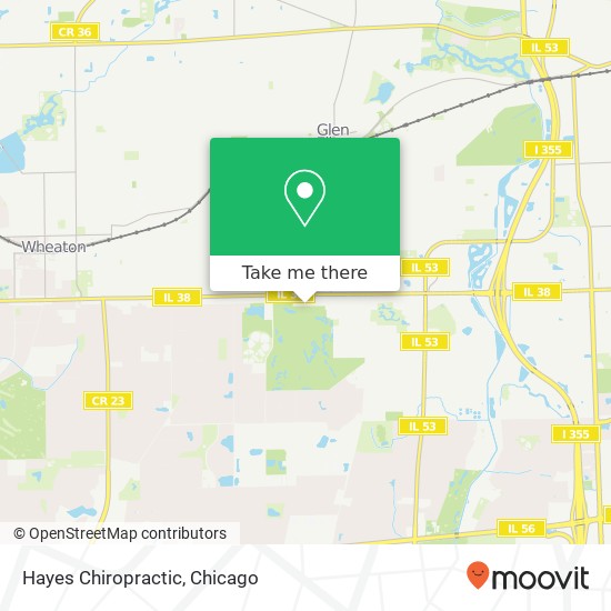 Hayes Chiropractic map