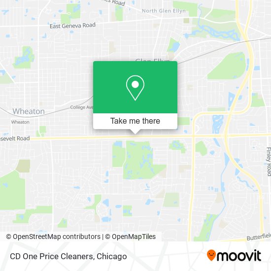 CD One Price Cleaners map