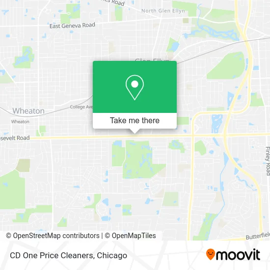 CD One Price Cleaners map