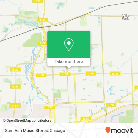 Sam Ash Music Stores map