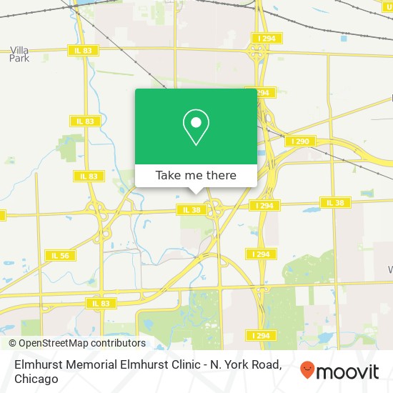 Mapa de Elmhurst Memorial Elmhurst Clinic - N. York Road