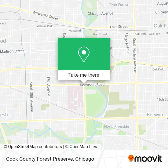 Cook County Forest Preserve map