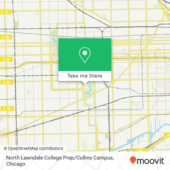 Mapa de North Lawndale College Prep / Collins Campus