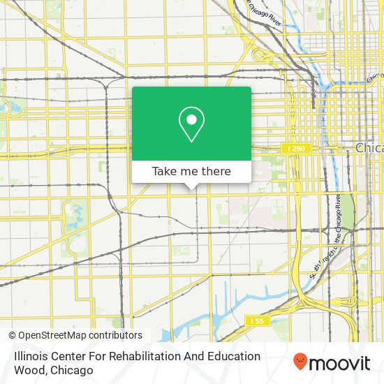 Mapa de Illinois Center For Rehabilitation And Education Wood