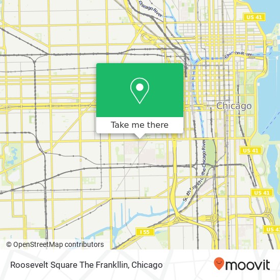Mapa de Roosevelt Square The Frankllin