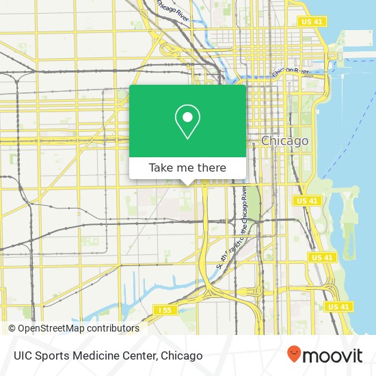 UIC Sports Medicine Center map