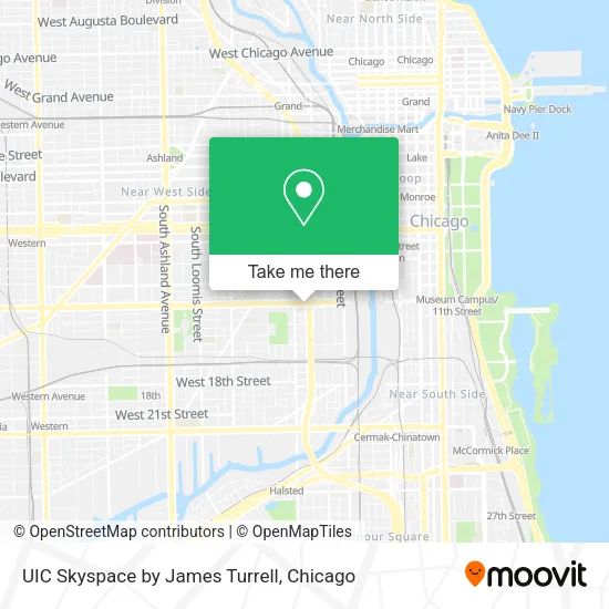 UIC Skyspace by James Turrell map