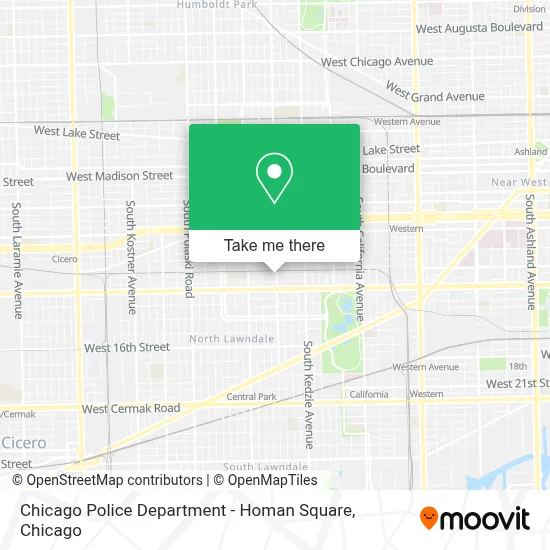 Chicago Police Department - Homan Square map