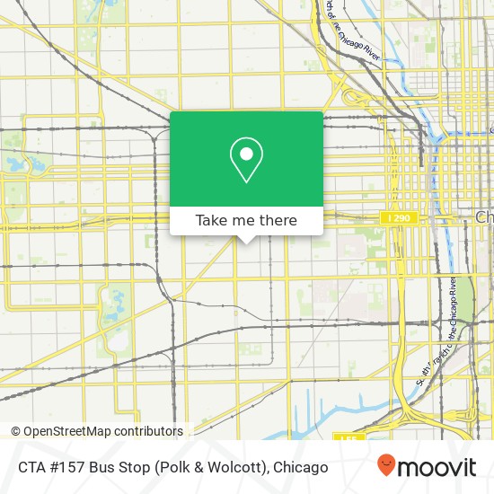 Mapa de CTA #157 Bus Stop (Polk & Wolcott)