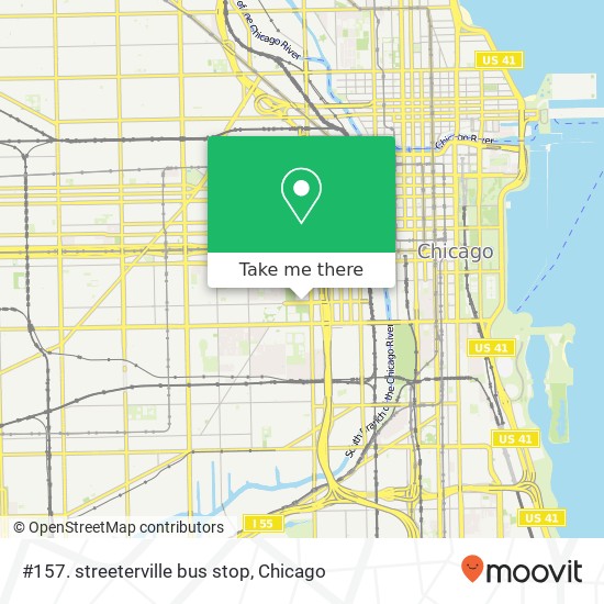 Mapa de #157. streeterville bus stop